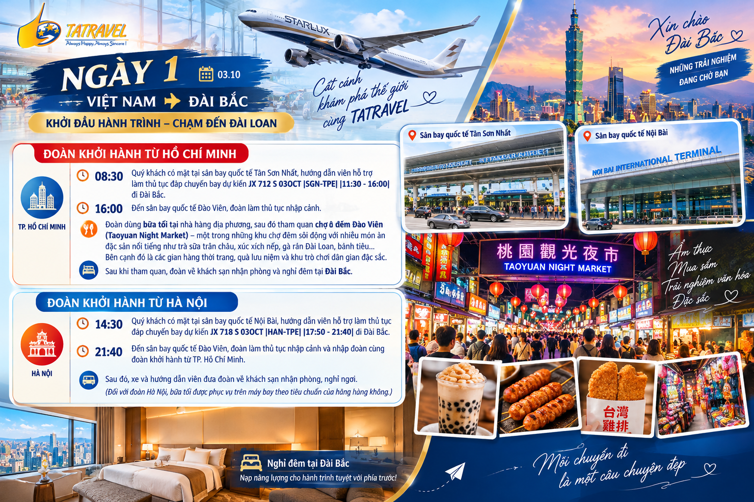 Tour du thuyền 5 sao Đài Loan – Nhật Bản 7 ngày 6 đêm do TA Travel giới thiệu